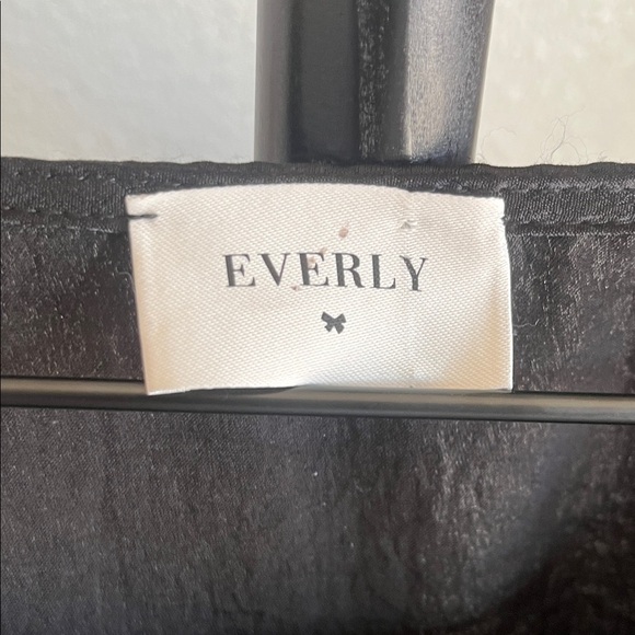 Aritzia Everly Black Lace-Up Peplum Blouse - Picture 2 of 4